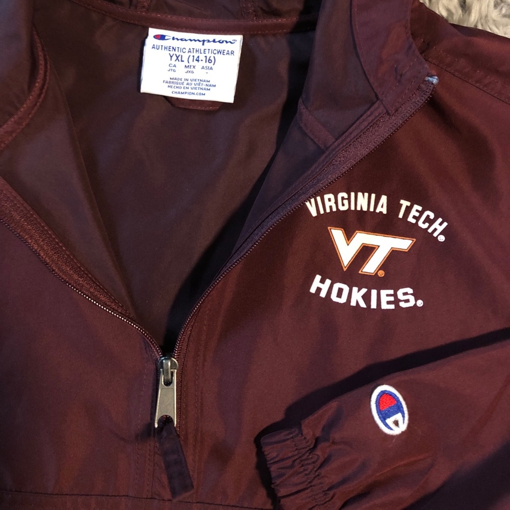Virginia Tech Windbreaker Jacket Maroon 🦃